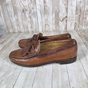 Allen Edmonds‎ Woodstock Tassel Loafer Shoes Men Brown Leather Slip On Size